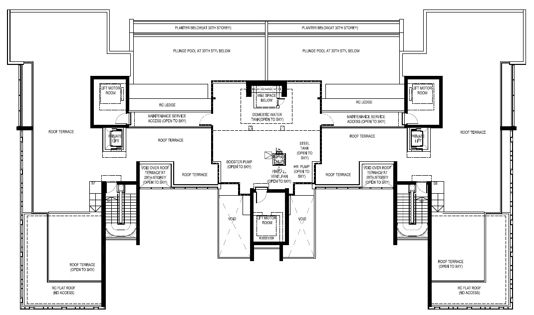 Reignwood Hamilton Scotts Penthouse Upper Roof Floor Plans